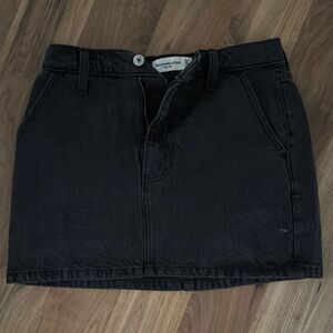 Women's Black Denim Skirt